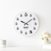 HAPPY Hours Wall Clock Grote Klok (Huis)