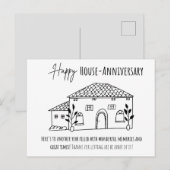 Happy House - Jubileum Briefkaart (Voorkant / Achterkant)