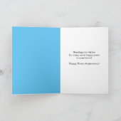 Happy House Jubileum van Real Estate Agent Feestdagen Kaart (Binnen)