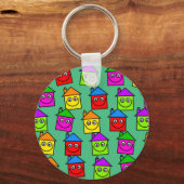 Happy House Wallpaper Sleutelhanger (Voorkant)