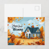 Happy House Warming Briefkaart (Voorkant / Achterkant)