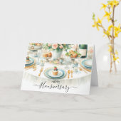 Happy Houseaversary Real Estate eetkamer Kaart (Gele Bloem)