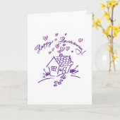 Happy Housewarming 4 Kaart (Gele Bloem)