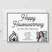 Happy Housewarming Vastgoed Bedrijf Custom Logo Kaart (Voorkant)