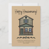 Happy Housiversary Client Home Jubileum Tan Kaart (Voorkant)