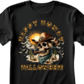 Happy Howdy Halloween Skull T-shirt