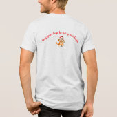 Happy Howl-i-days Kersthond die t-shirt zingt (Achterkant)
