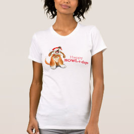 Happy Howl-i-days-kersthond die t-shirt zingt