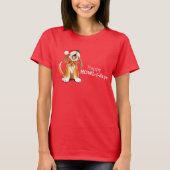 Happy Howl-i-days-kersthondenkarol zingend T-shirt (Voorkant)