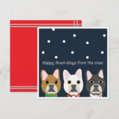 Happy Howl-idays from the crew Feestdagenkaart (Voorkant / Achterkant)