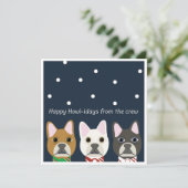 Happy Howl-idays from the crew Feestdagenkaart (Staand voorkant)