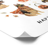 Happy Howl-o-between Painted Dogs Poster (Hoek)