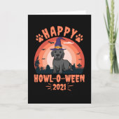 Happy Howl O Ween 2021 Black Lab Kaart (Voorkant)