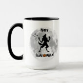Happy Howl-o-ween Grappige Weerwolf Koffie Mok (Links)