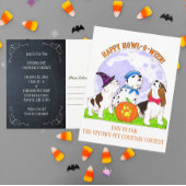 Happy Howl-o-Ween Honden Halloween Uitnodiging