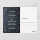 Happy Howl-o-Ween Honden Halloween Uitnodiging (Achterkant)