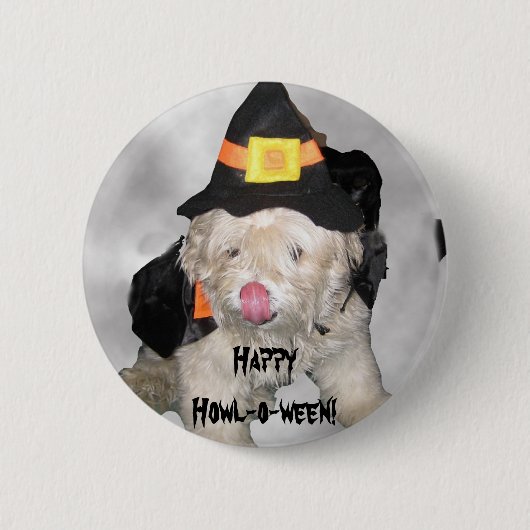 Happy Howl-o-ween! Ronde Button 5,7 Cm (Voorkant)
