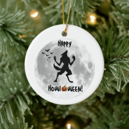 Happy Howl-o-ween Weerwolf Ornament