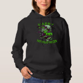 Happy Howl-o-ween Wolf Riding op Skateboard Hoodie (Voorkant)