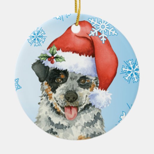 Happy Howliday ACD Keramisch Ornament (Voorkant)