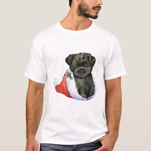 Happy Howliday Affenpinscher T-shirt (Voorkant)