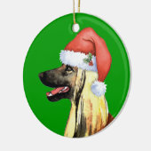 Happy Howliday Afghan Hound Keramisch Ornament (Links)