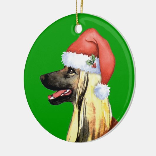 Happy Howliday Afghan Hound Keramisch Ornament (Links)