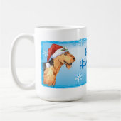 Happy Howliday Airedale Koffiemok (Links)