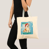 Happy Howliday Akita Tote Bag (Voorkant (product))