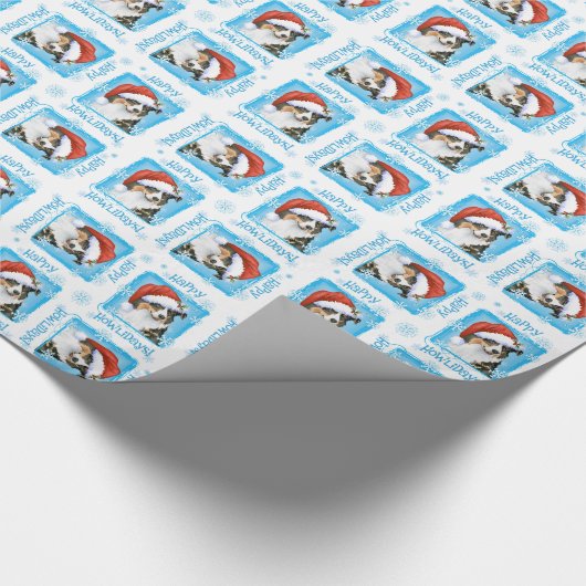 Happy Howliday Aussie Cadeaupapier (Hoek)