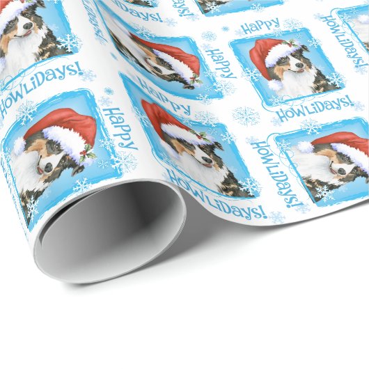 Happy Howliday Aussie Cadeaupapier (Rol Hoek)