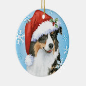 Happy Howliday Aussie Keramisch Ornament (Rechts)