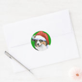 Happy Howliday Aussie Ronde Sticker (Envelop)
