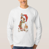 Happy Howliday Basenji T-shirt (Voorkant)