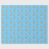 Happy Howliday Basset Cadeaupapier (Vlak)