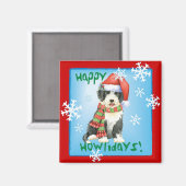 Happy Howliday Beardie Magneet (Voorkant / Achterkant)