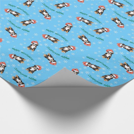 Happy Howliday Berner Cadeaupapier (Hoek)