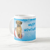 Happy Howliday Border Terrier Koffiemok (Voorkant links)