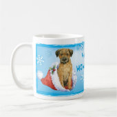 Happy Howliday Border Terrier Koffiemok (Links)