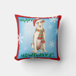 Happy Howliday Borzoi Kussen