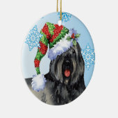 Happy Howliday Bouvier Keramisch Ornament (Rechts)