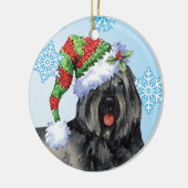 Happy Howliday Bouvier Keramisch Ornament (Links)