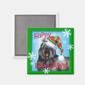 Happy Howliday Bouvier Magneet (Voorkant / Achterkant)
