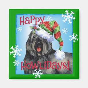 Happy Howliday Bouvier Magneet