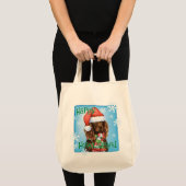 Happy Howliday Boykin Spaniel Tote Bag (Voorkant (product))