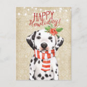 Happy Howliday briefkaart dalmation heilily (Voorkant)