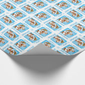 Happy Howliday Brittany Cadeaupapier (Hoek)