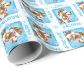 Happy Howliday Brittany Cadeaupapier (Rol Hoek)