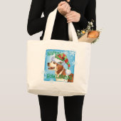 Happy Howliday Brittany Grote Tote Bag (Voorkant (product))