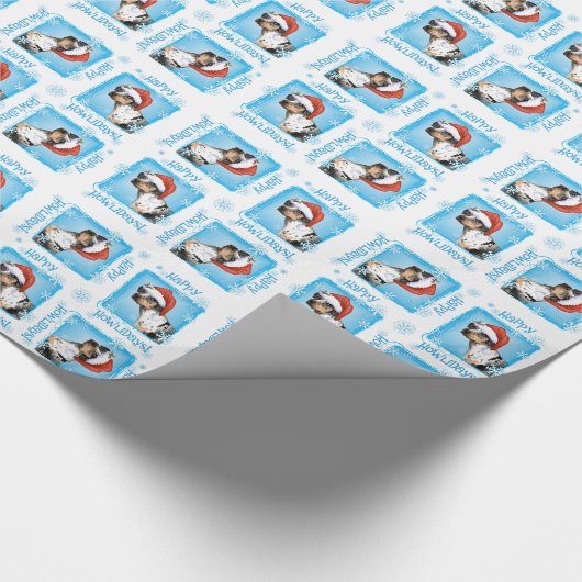 Happy Howliday Catahoula Cadeaupapier (Hoek)